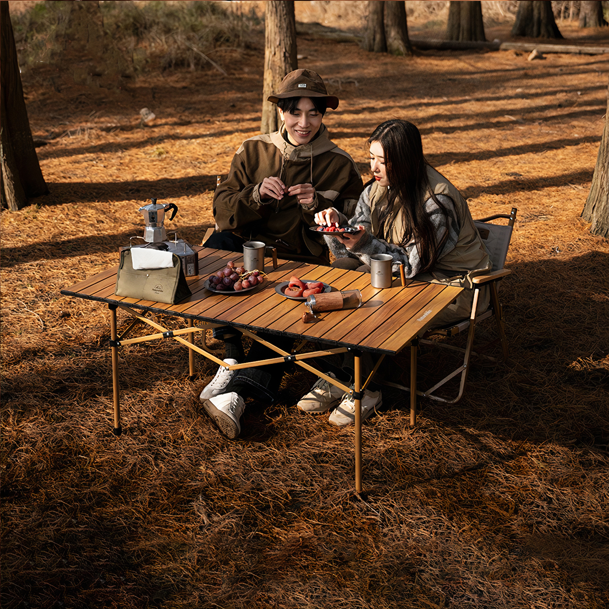 NatureHike Bàn Nhôm Cắm Trại Gấp Gọn Tiện Lợi