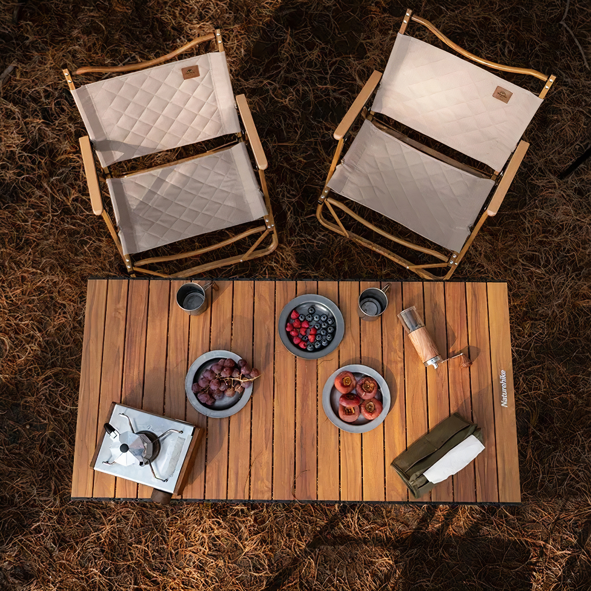 NatureHike Bàn Nhôm Cắm Trại Gấp Gọn Tiện Lợi