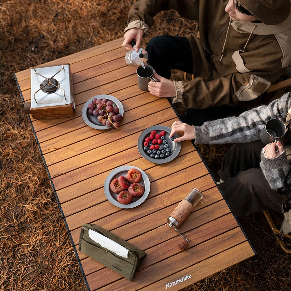 NatureHike Bàn Nhôm Cắm Trại Gấp Gọn Tiện Lợi