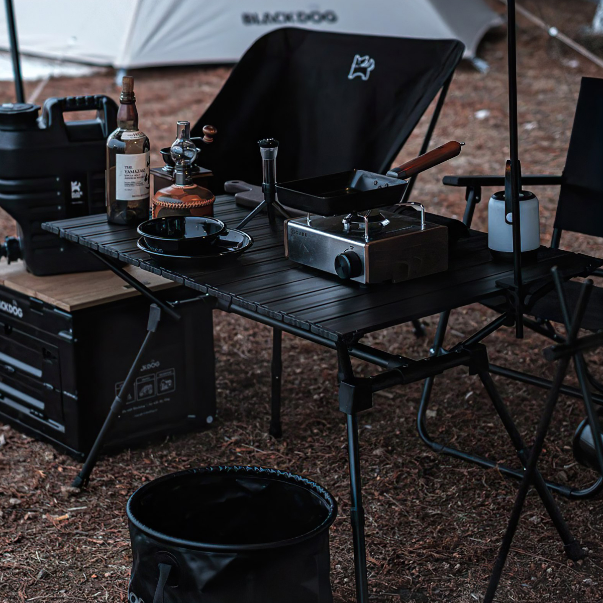 Bàn Nhôm Cắm Trại Gấp Gọn Tùy Chỉnh Độ Cao Blackdog Aluminum Alloy Folding Table