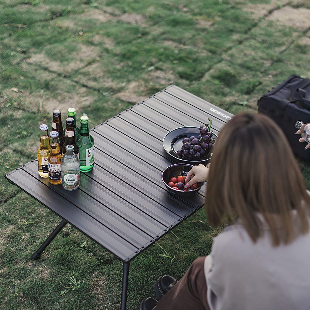 Bàn Nhôm Cắm Trại Gấp Gọn Tùy Chỉnh Độ Cao Blackdog Aluminum Alloy Folding Table
