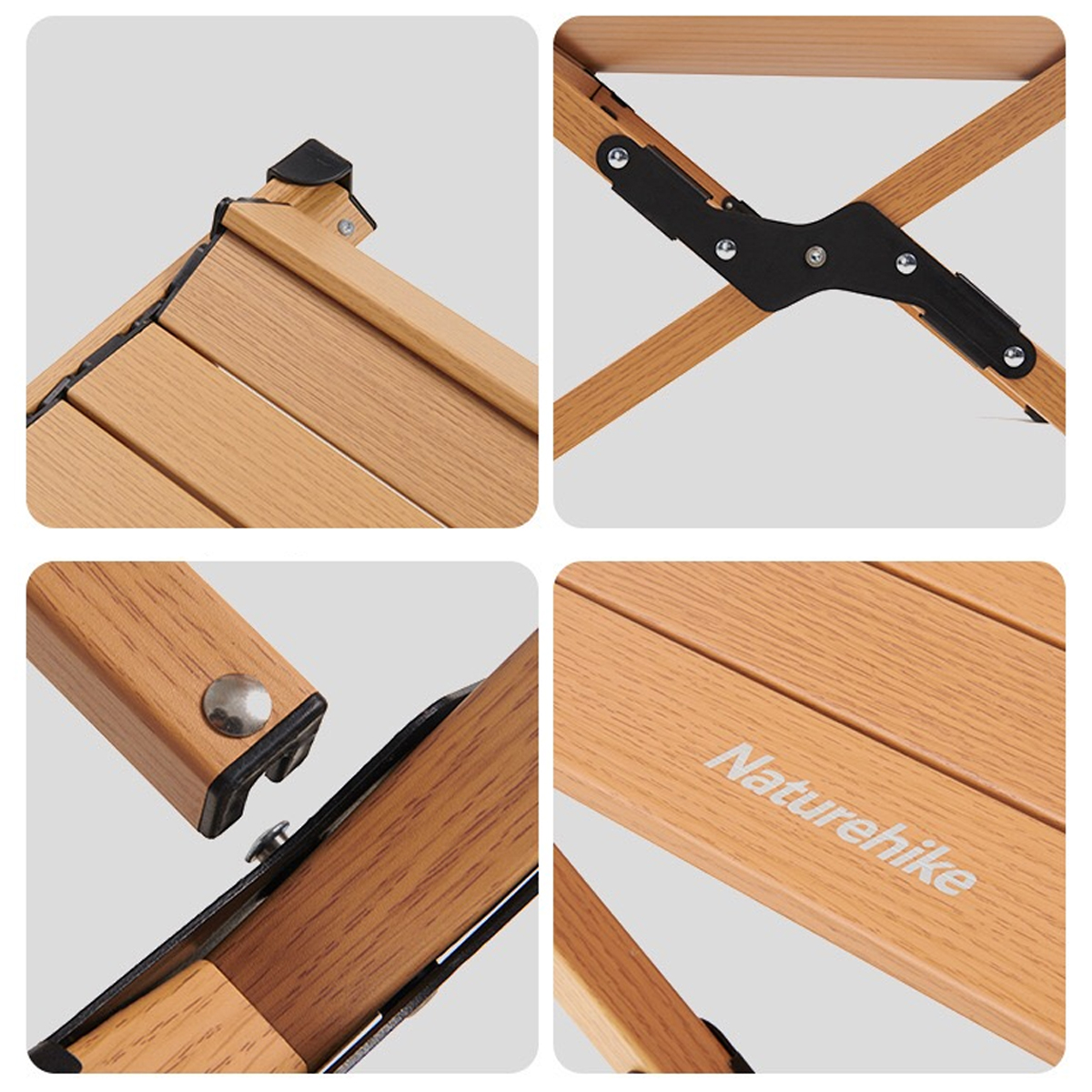 Naturehike Bàn Nhôm Cuộn Cắm Trại Dã Ngoại