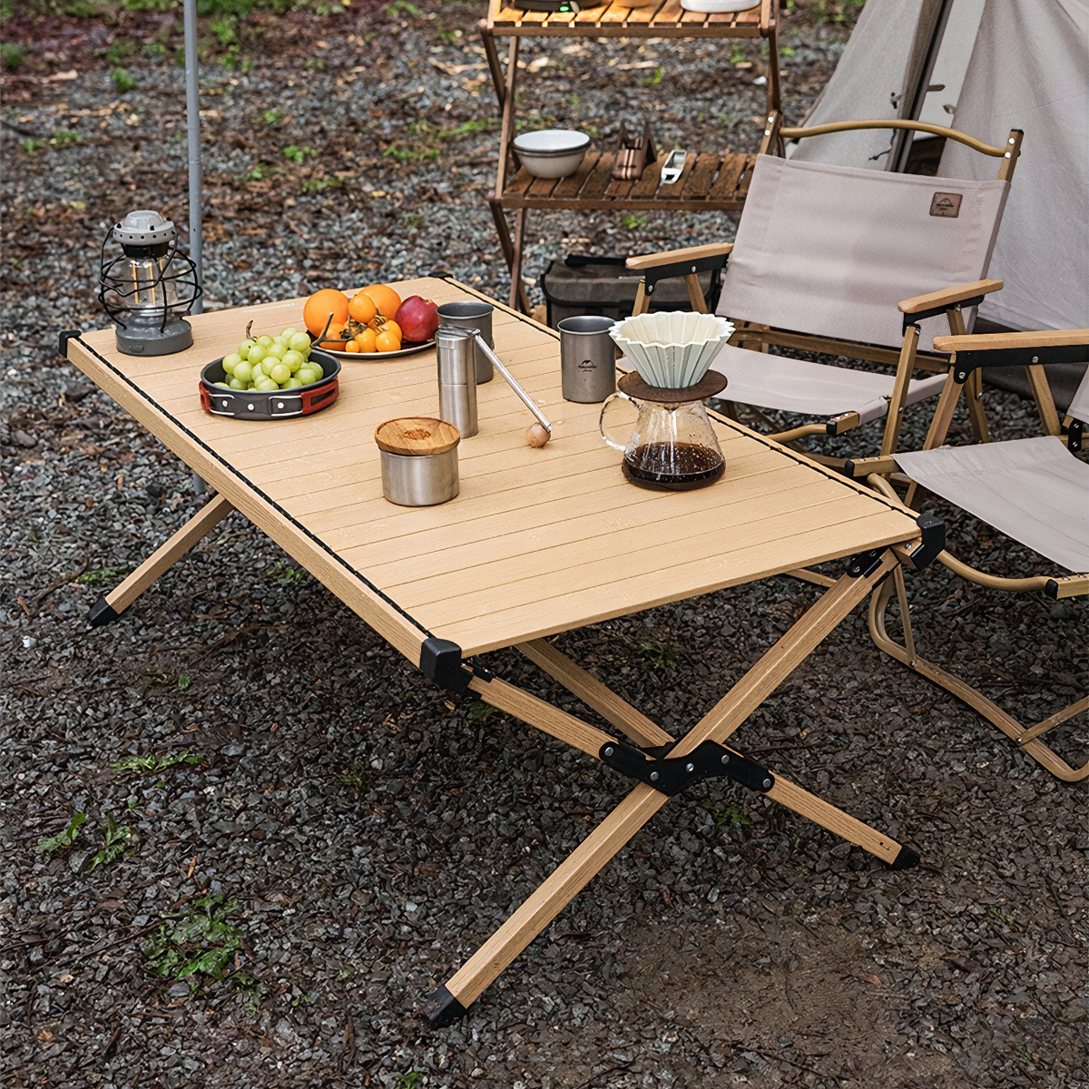 Naturehike Bàn Nhôm Cuộn Cắm Trại Dã Ngoại