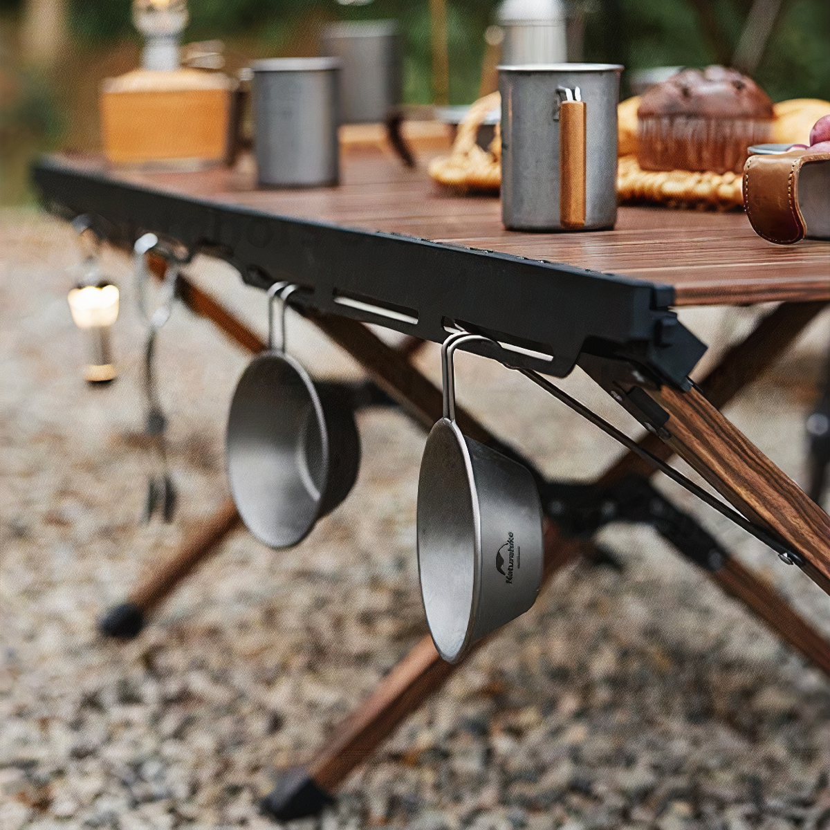 Naturehike CNH22JU043 Bàn Nhôm Cuộn Trứng Cắm Trại