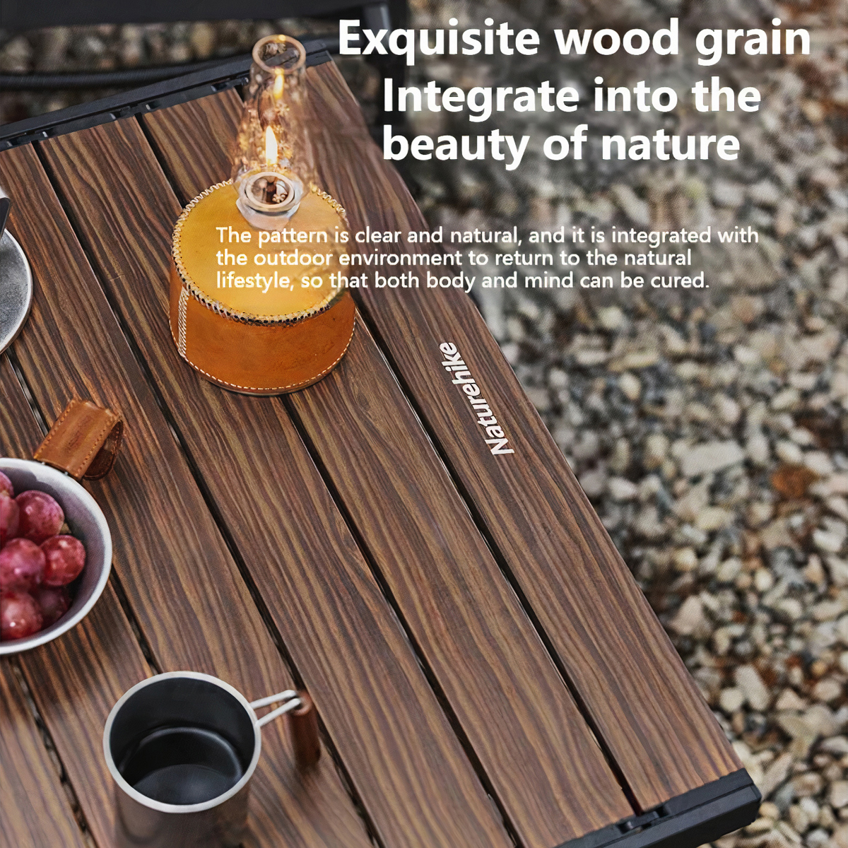 Naturehike CNH22JU043 Bàn Nhôm Cuộn Trứng Cắm Trại