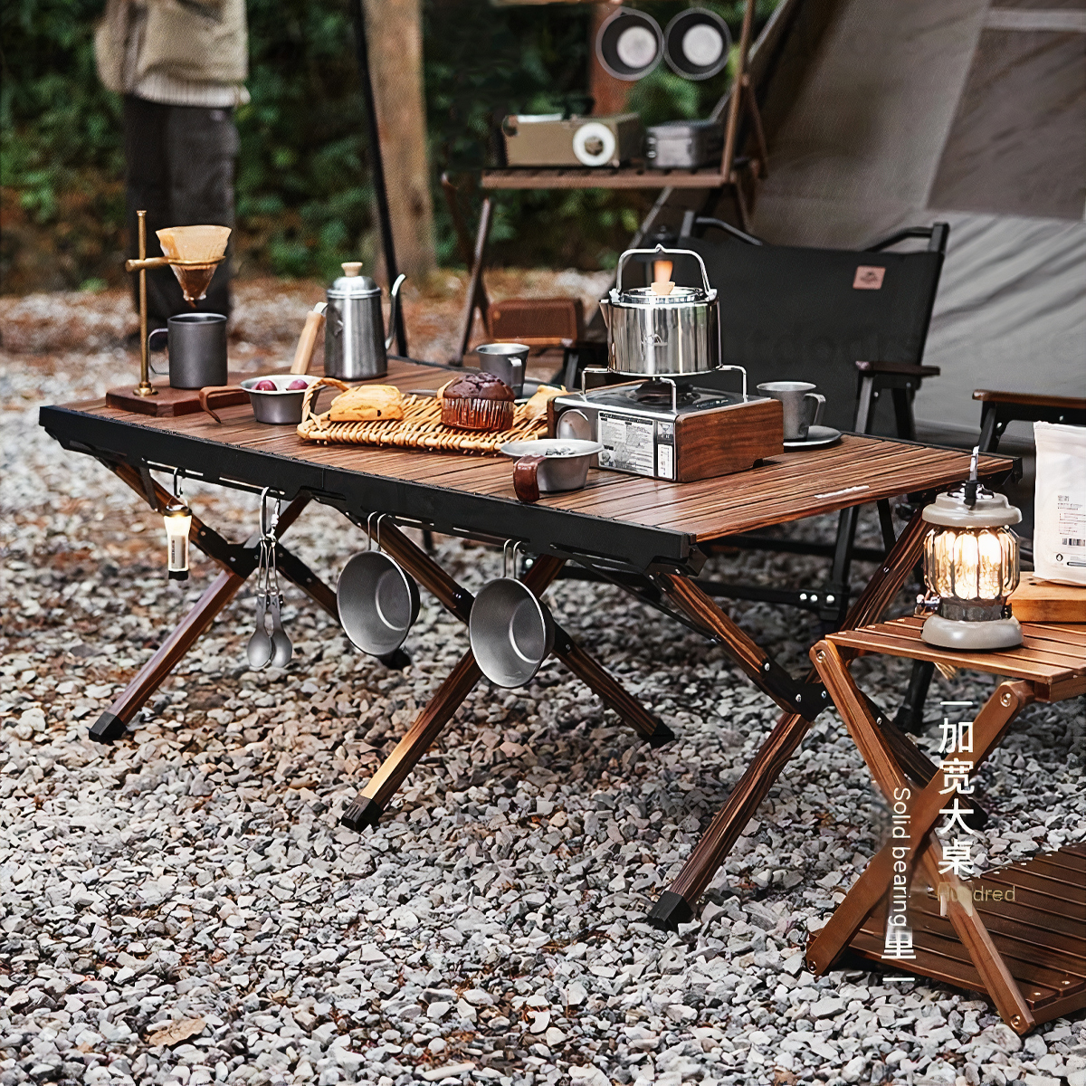 Naturehike CNH22JU043 Bàn Nhôm Cuộn Trứng Cắm Trại