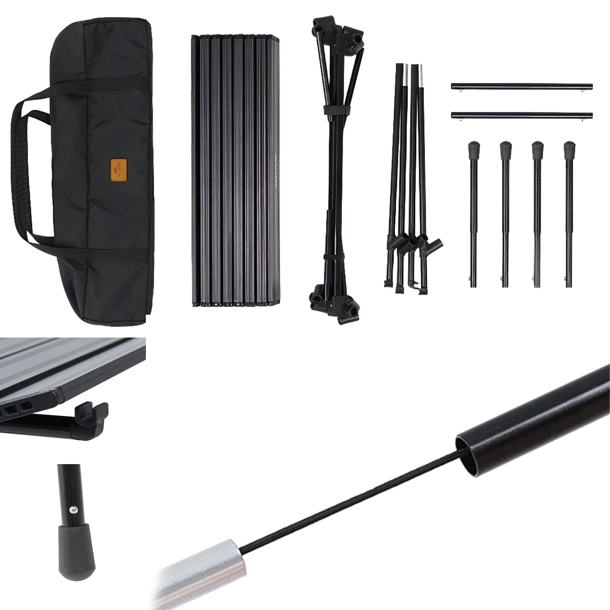 NatureHike CNH22JU025 Bàn nhôm cắm trại gấp gọn điều chỉnh độ cao FT12