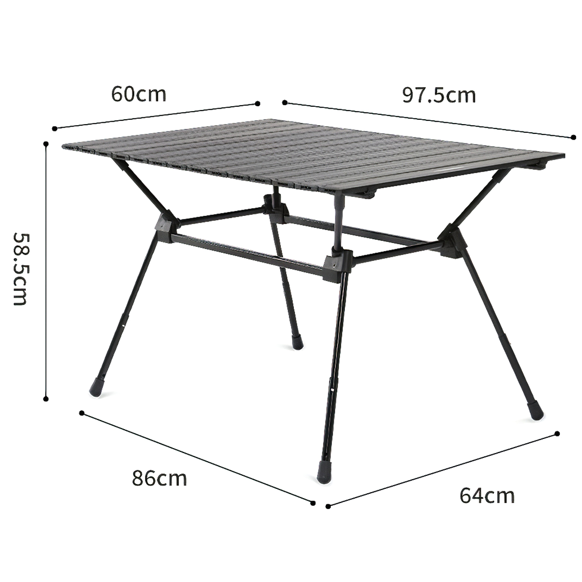 NatureHike CNH22JU025 Bàn nhôm cắm trại gấp gọn điều chỉnh độ cao FT12