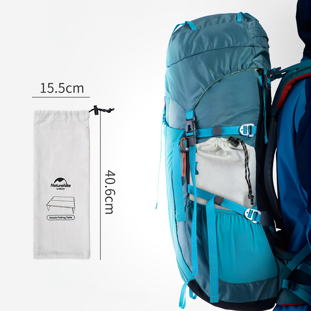 Naturehike NH17Z001-L Bàn Nhôm Mini Cắm Trại Gấp Gọn Aluminum Alloy Folding Table