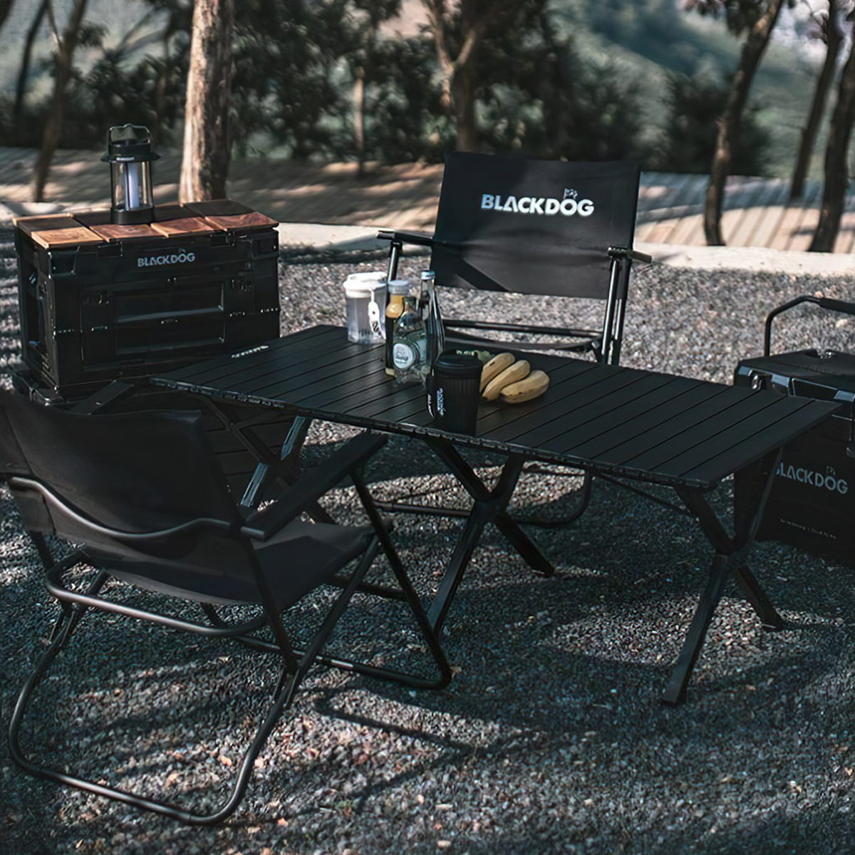 Bàn Nhôm Xếp Gọn Cắm Trại Blackdog Aluminum Alloy Egg Roll Table