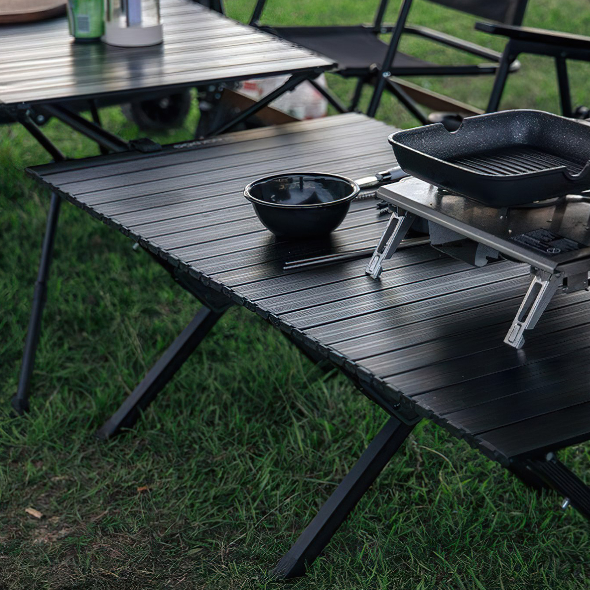 Bàn Nhôm Xếp Gọn Cắm Trại Blackdog Aluminum Alloy Egg Roll Table