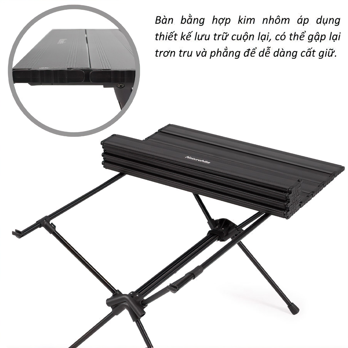 Naturehike CNH22JU037 Bàn Nhôm Xếp Gọn Cắm Trại FT11