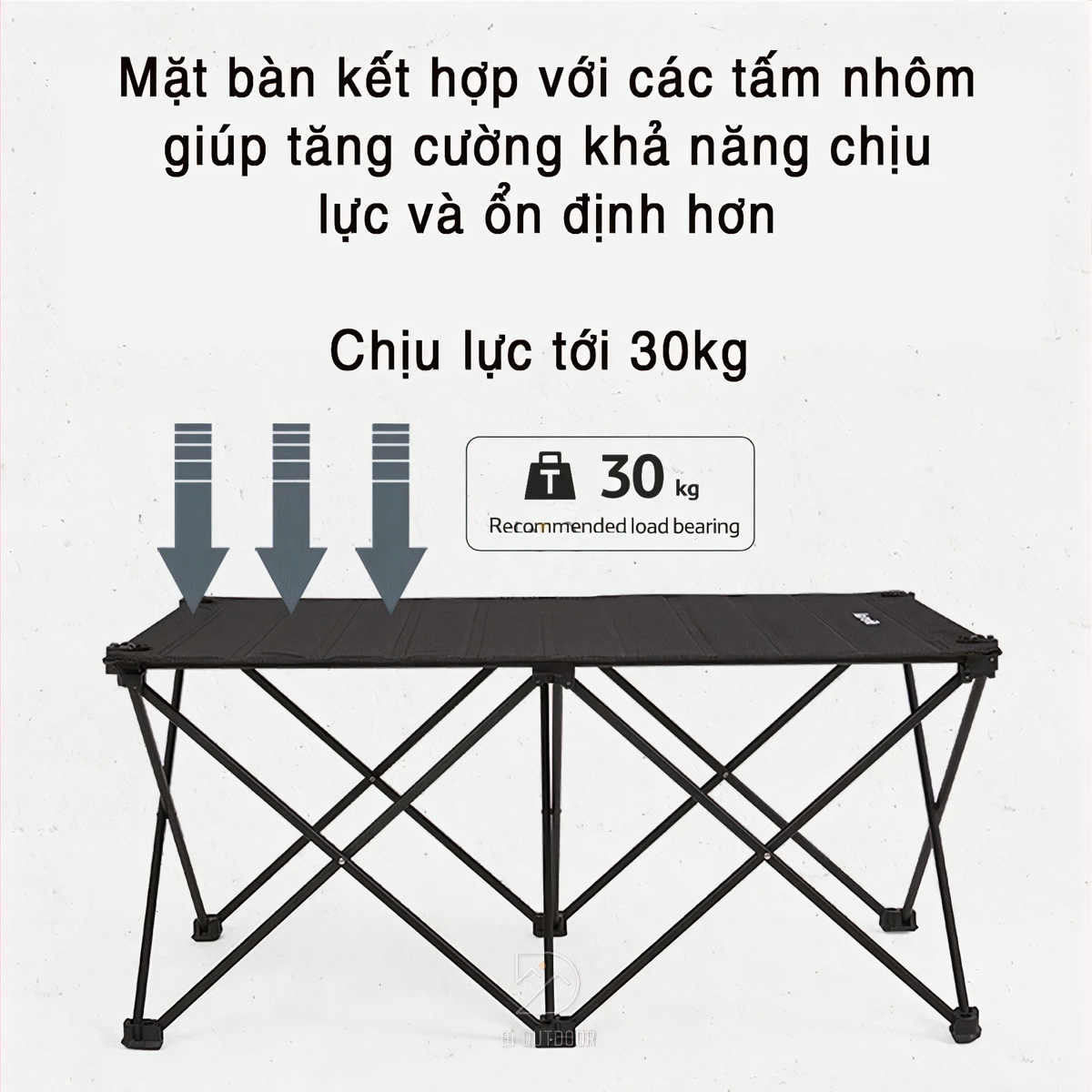 NatureHike Bàn Cắm Trại Vải Cuộn Gấp Gọn