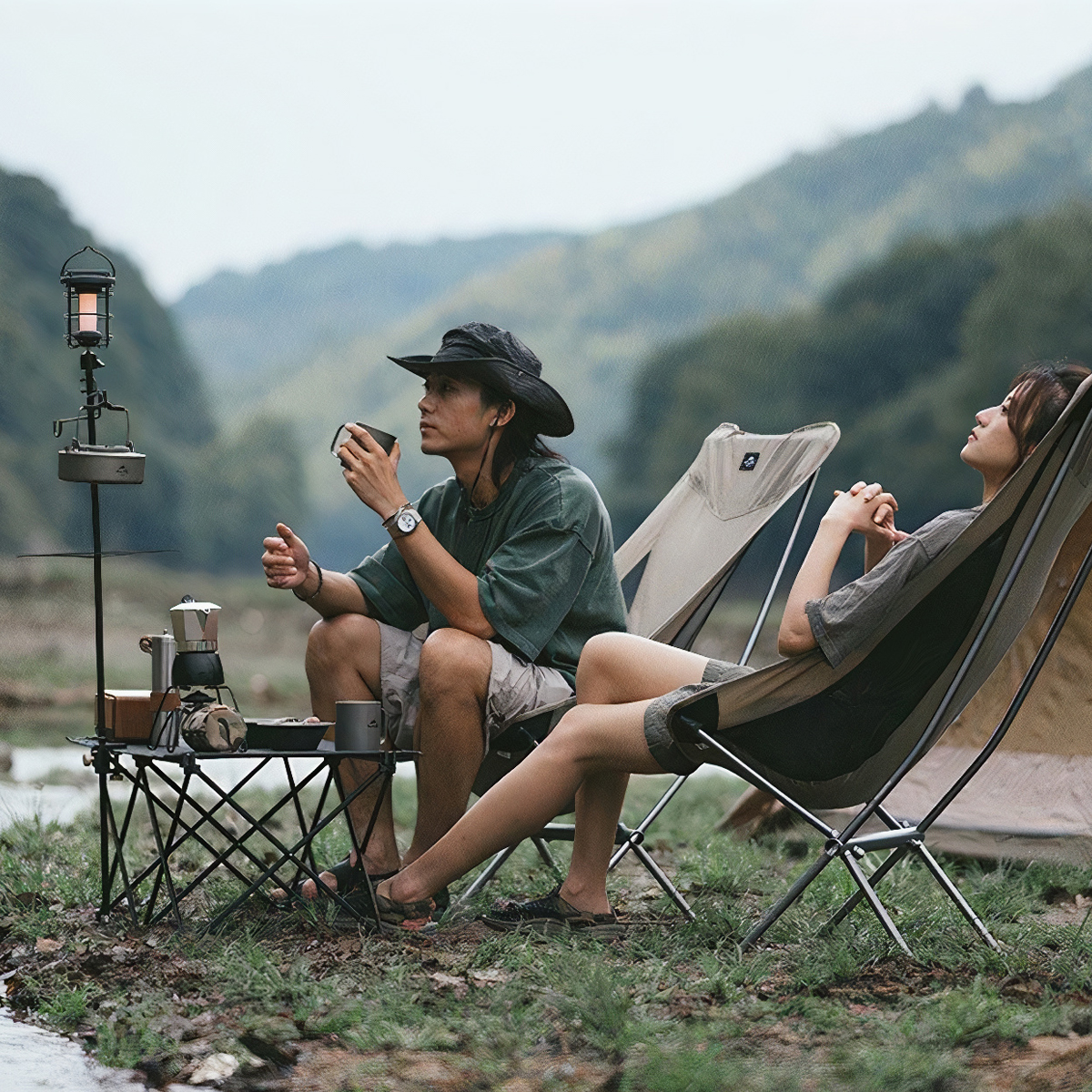 NatureHike Bàn Cắm Trại Vải Cuộn Gấp Gọn