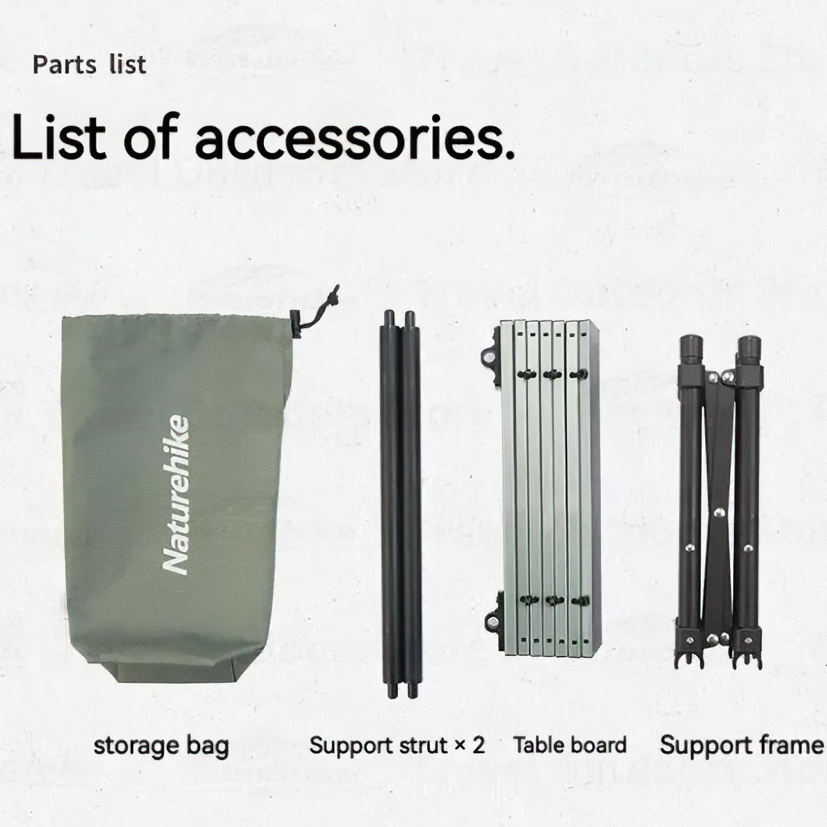 Naturehike Bàn Xếp Mini Siêu Gọn Cắm Trại CNH22JU050/CNK2450JJ027