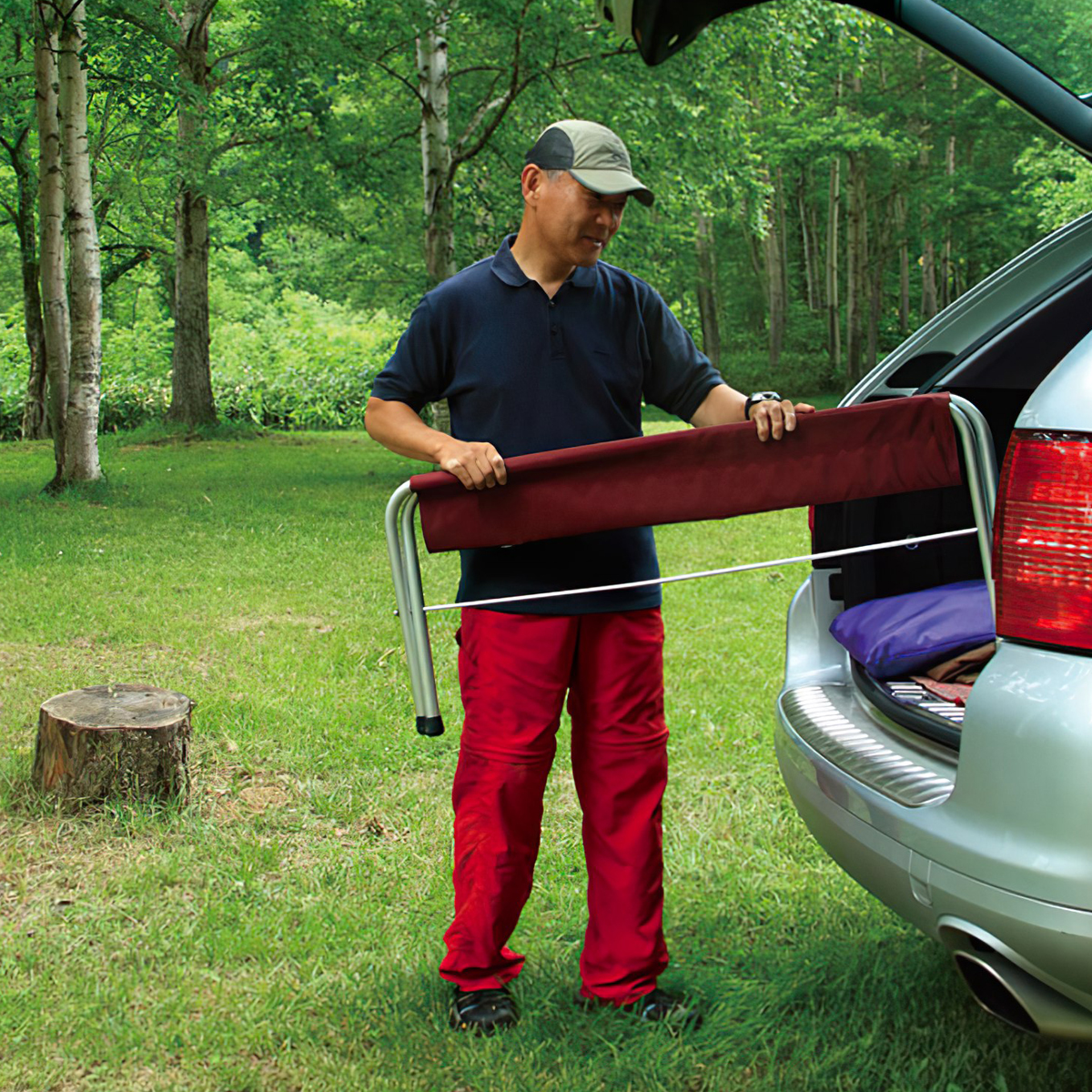 Băng Ghế Cắm Trại Du Lịch Snowpeak Fd Bench Red