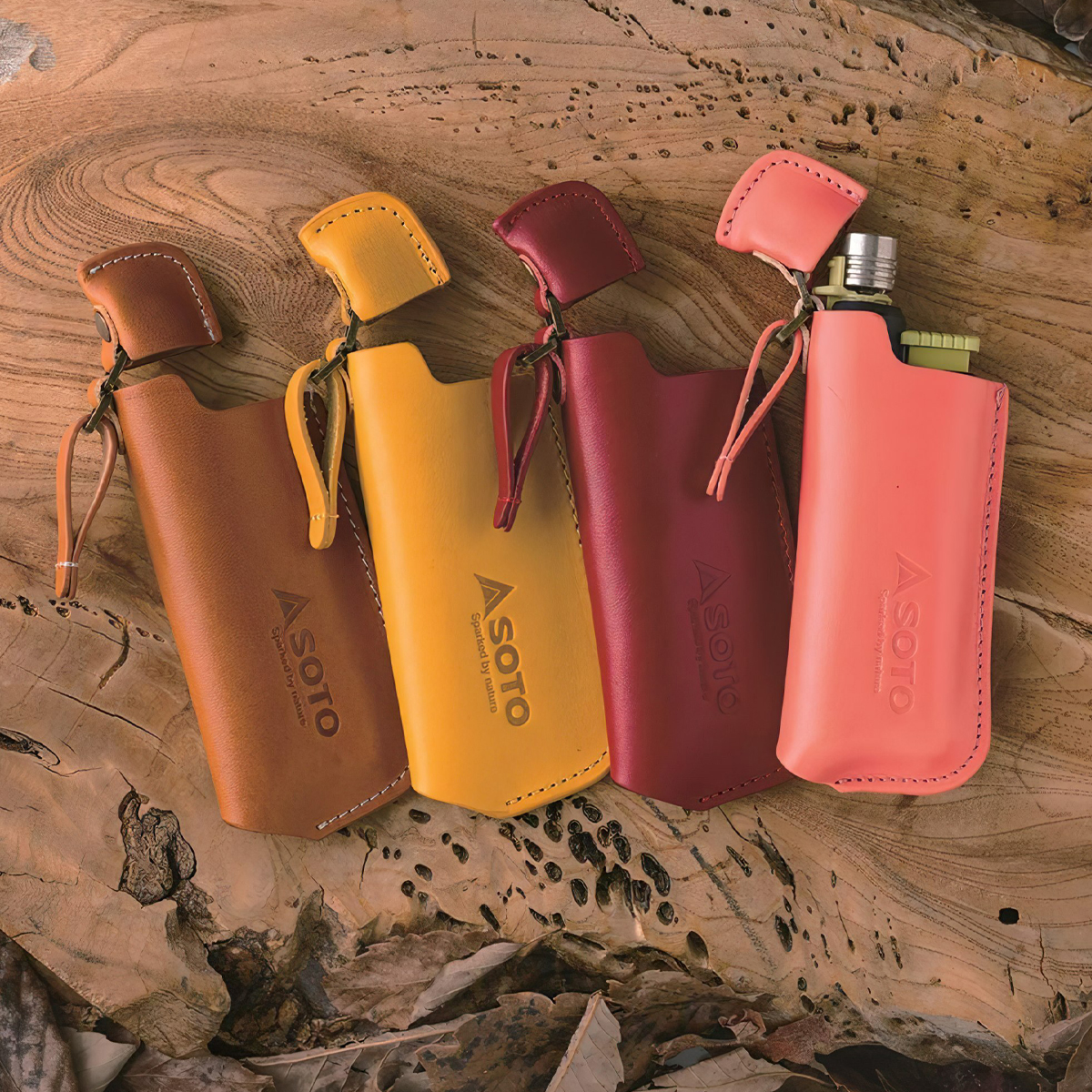 Bao Da Bật Lửa Cắm Trại Du Lịch Soto Slide Gas Torch Leather Case