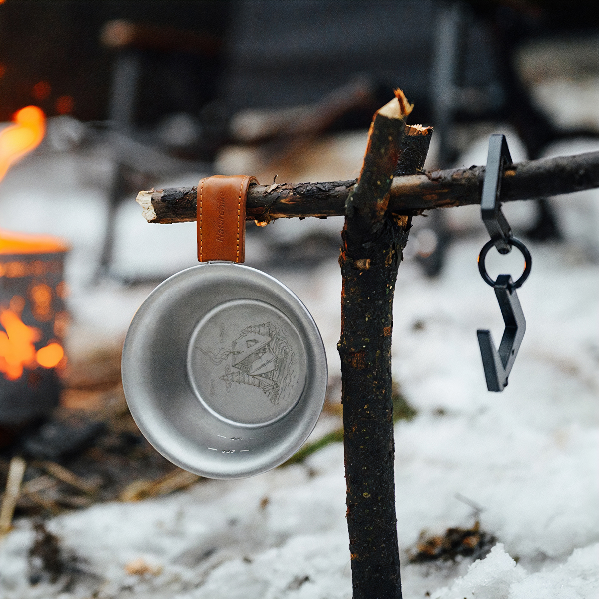 Naturehike Bát Cá Nhân Inox Glamping – Đi Rừng, Cắm Trại