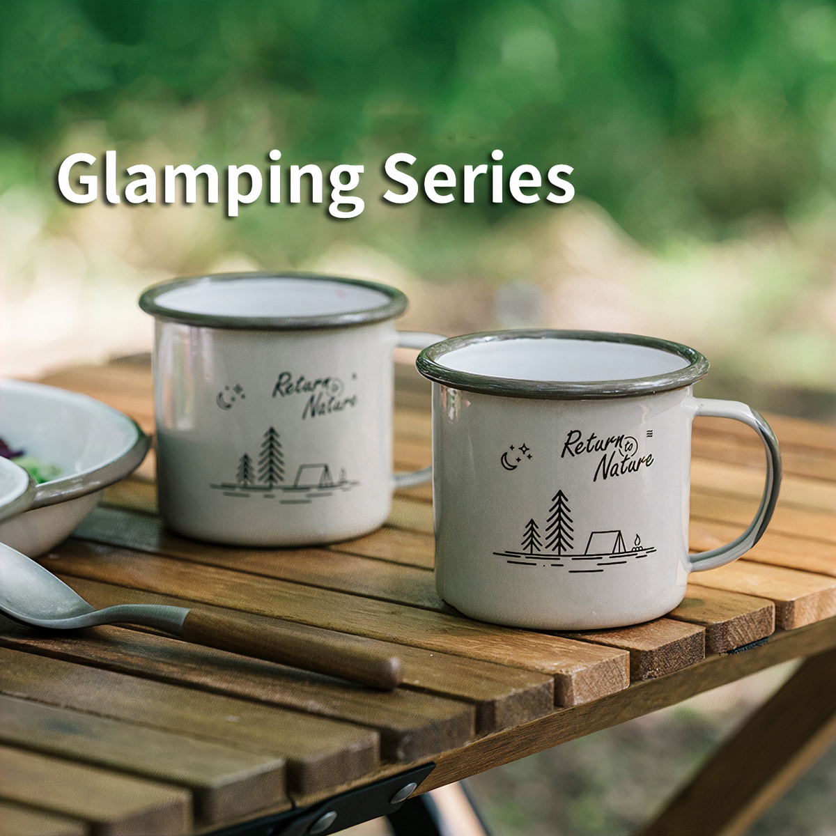 Naturehike Bát Đĩa Cắm Trại Du Lịch Tráng Men