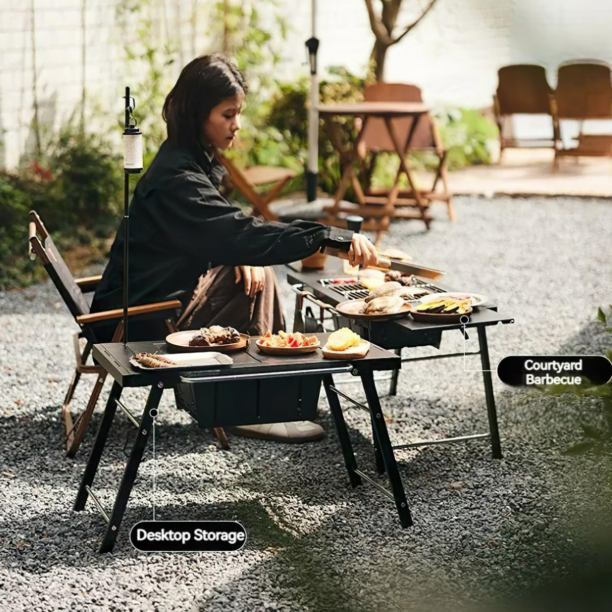 Naturehike CNK2300CW014 Bếp Bàn Nướng Cắm Trại Di Động Đa Năng