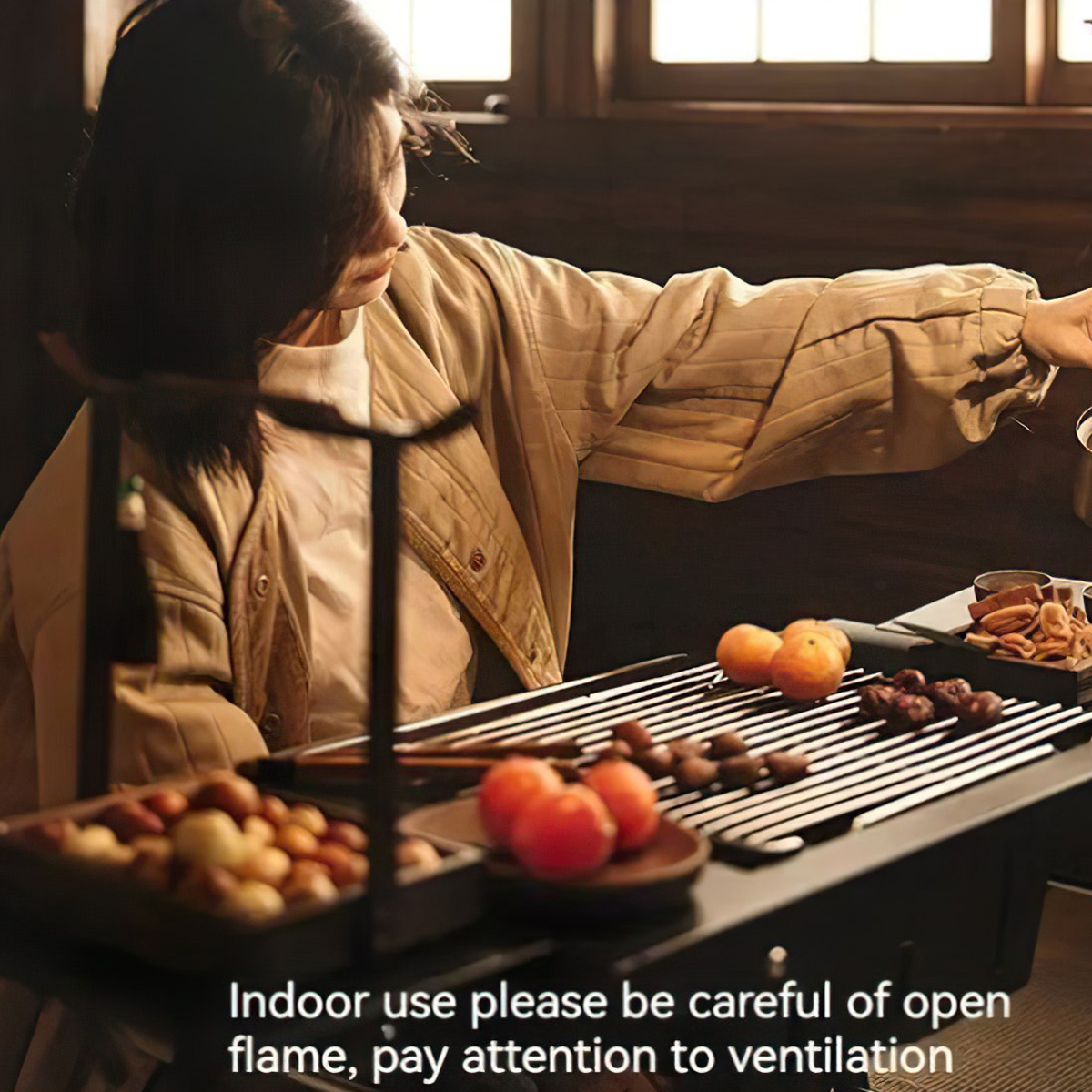 Naturehike CNK2300CW014 Bếp Bàn Nướng Cắm Trại Di Động Đa Năng