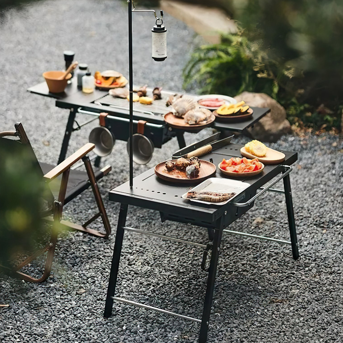 Naturehike CNK2300CW014 Bếp Bàn Nướng Cắm Trại Di Động Đa Năng