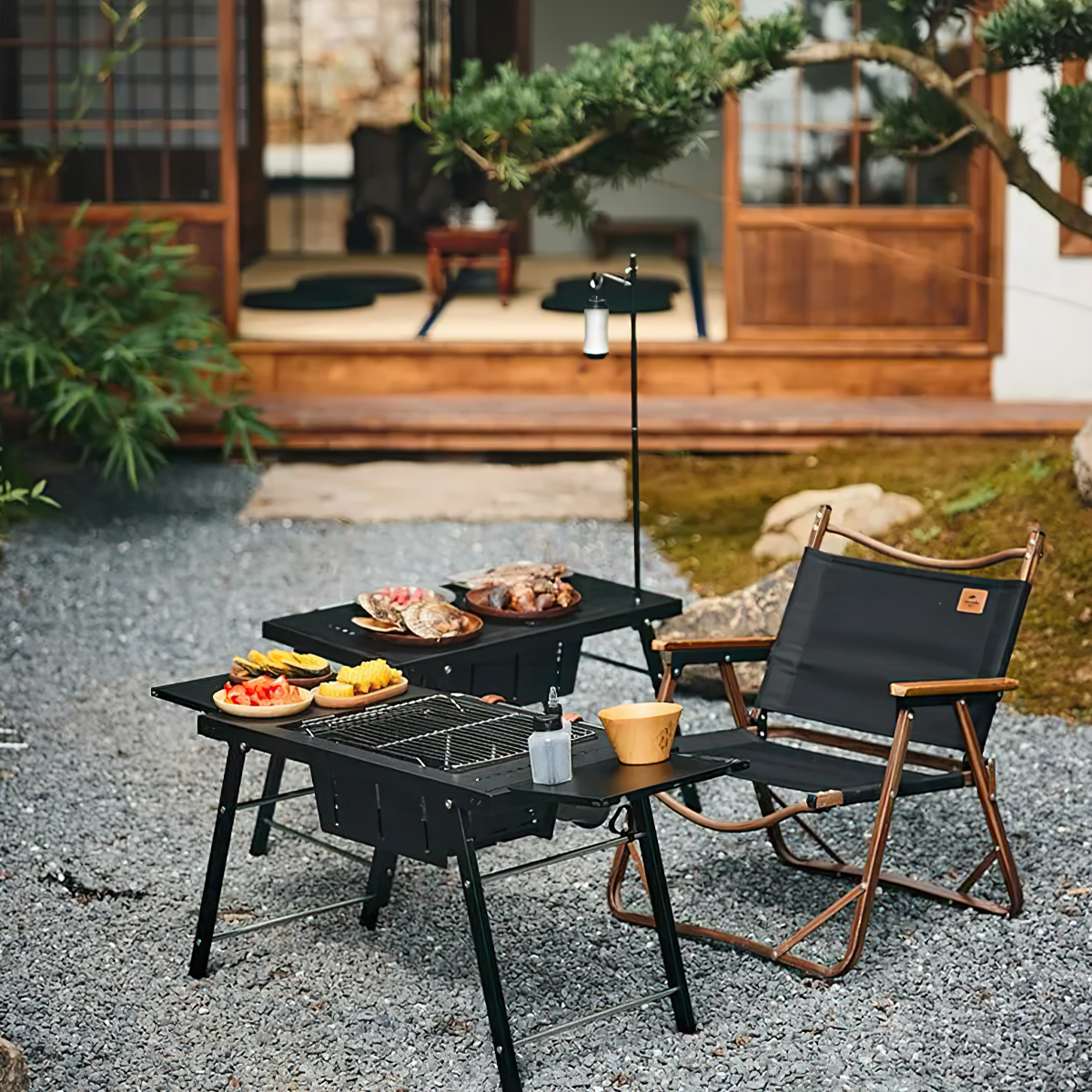 Naturehike CNK2300CW014 Bếp Bàn Nướng Cắm Trại Di Động Đa Năng