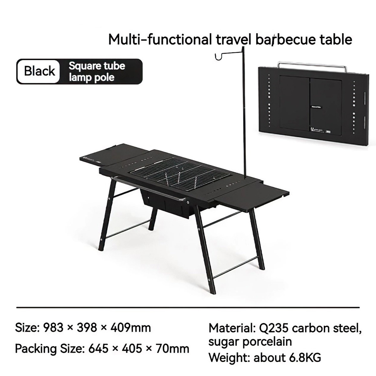 Naturehike CNK2300CW014 Bếp Bàn Nướng Cắm Trại Di Động Đa Năng