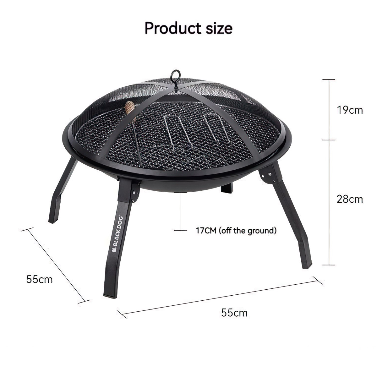 Blackdog Cbd230Cf013 Bếp Cắm Trại Hố Lửa -  Lò Gấp