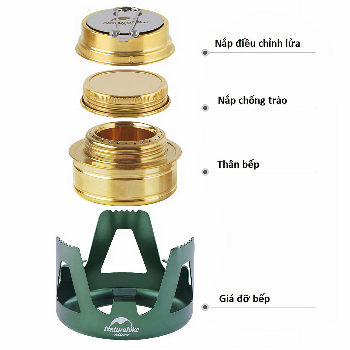 Bếp Cồn Dã Ngoại, cắm trại, Đi Phượt Mini NatureHike