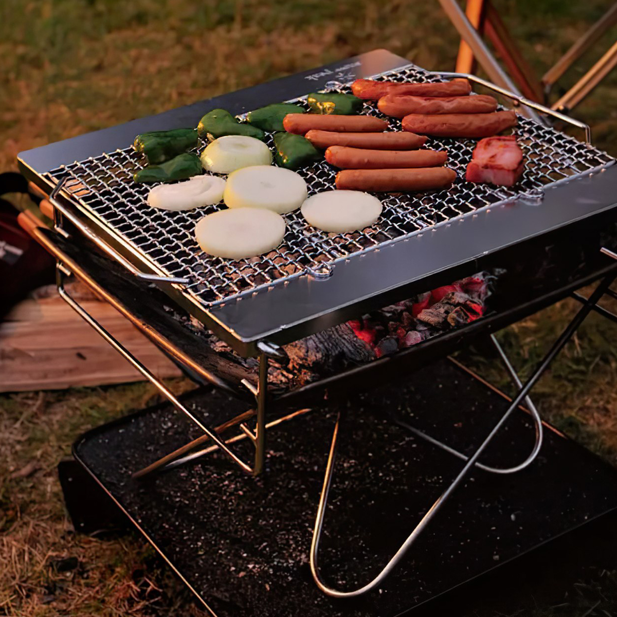 Bếp Củi Cắm Trại Du Lịch Snowpeak Fireplace L Starter Set (Japan Set)