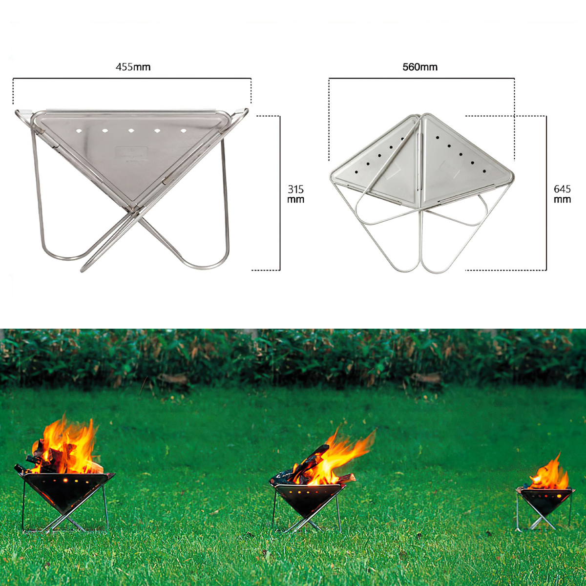 Bếp Củi Cắm Trại Du Lịch Snowpeak Fireplace L Starter Set (Japan Set)