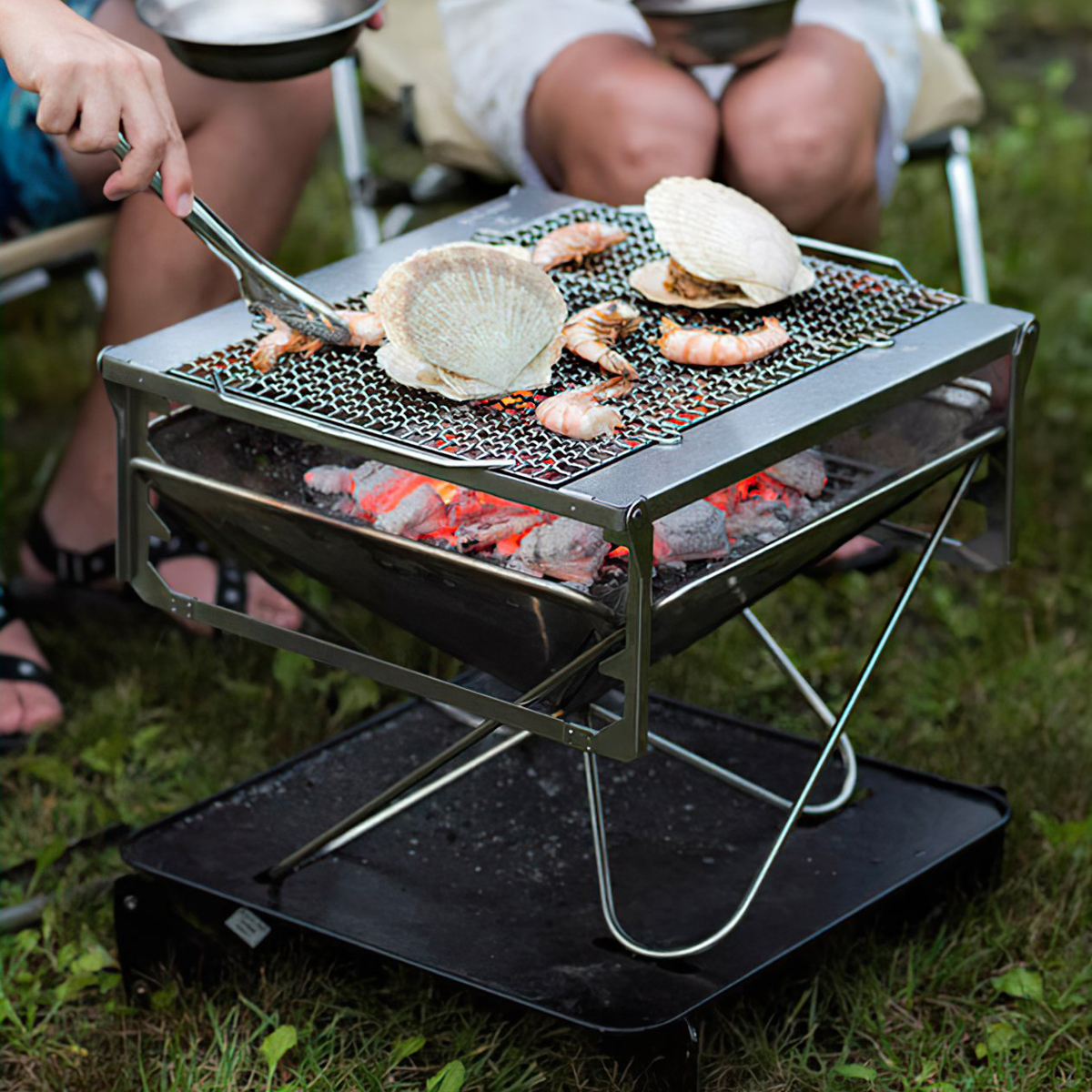 Bếp Củi Cắm Trại Du Lịch Snowpeak Fireplace M Starter Set (Japan Set)