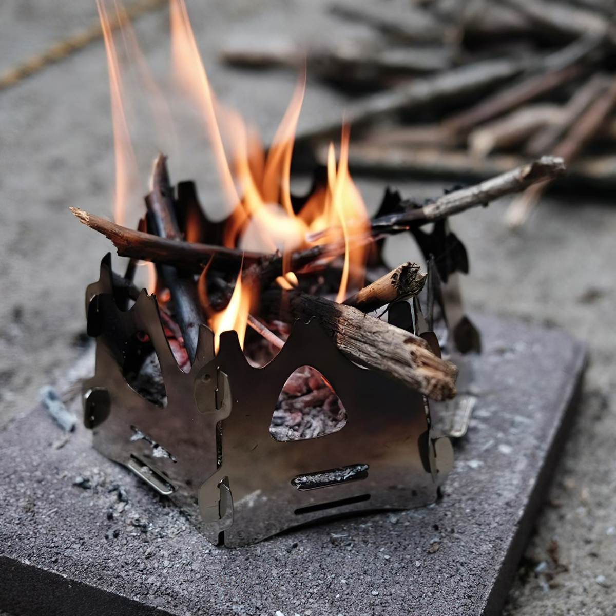 Bếp Củi Cắm Trại Du Lịch Soto Fire Base Hexa