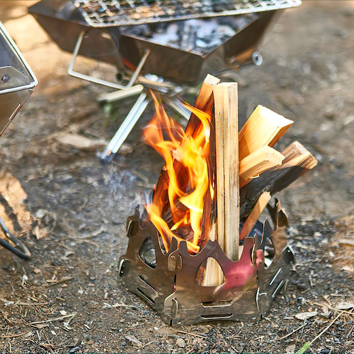 Bếp Củi Cắm Trại Du Lịch Soto Fire Base Hexa