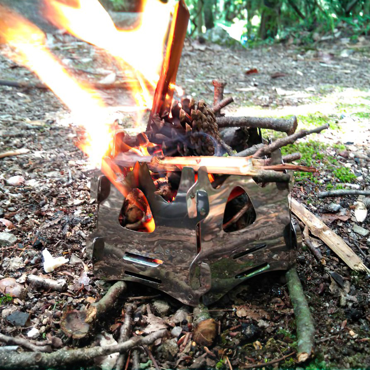 Bếp Củi Cắm Trại Du Lịch Soto Fire Base Hexa