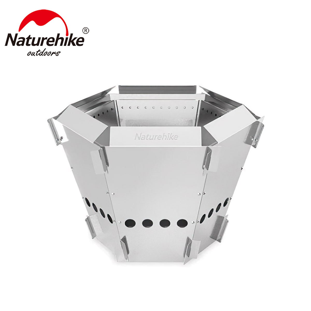 Bếp Củi Lục Giác Xếp Gọn Cắm Trại Naturehike