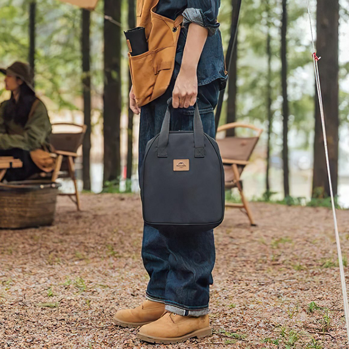 Bếp Củi Lục Giác Xếp Gọn Cắm Trại Naturehike