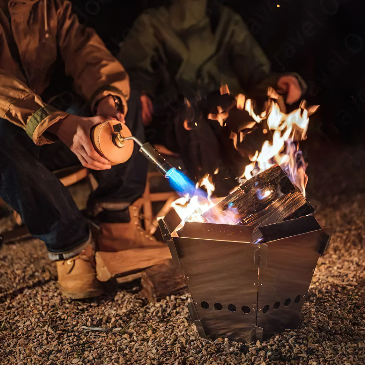 Bếp Củi Lục Giác Xếp Gọn Cắm Trại Naturehike