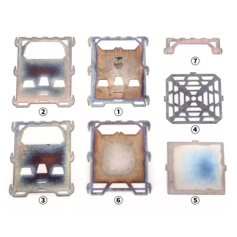 Keith Titanium Bếp Cắm Trại Củi Xếp Gọn