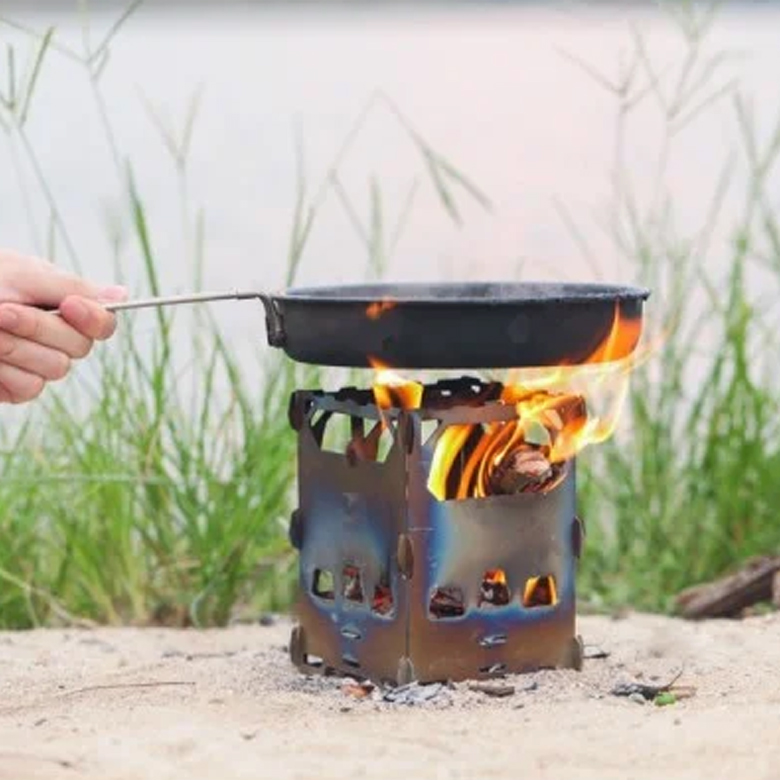 Keith Titanium Bếp Cắm Trại Củi Xếp Gọn