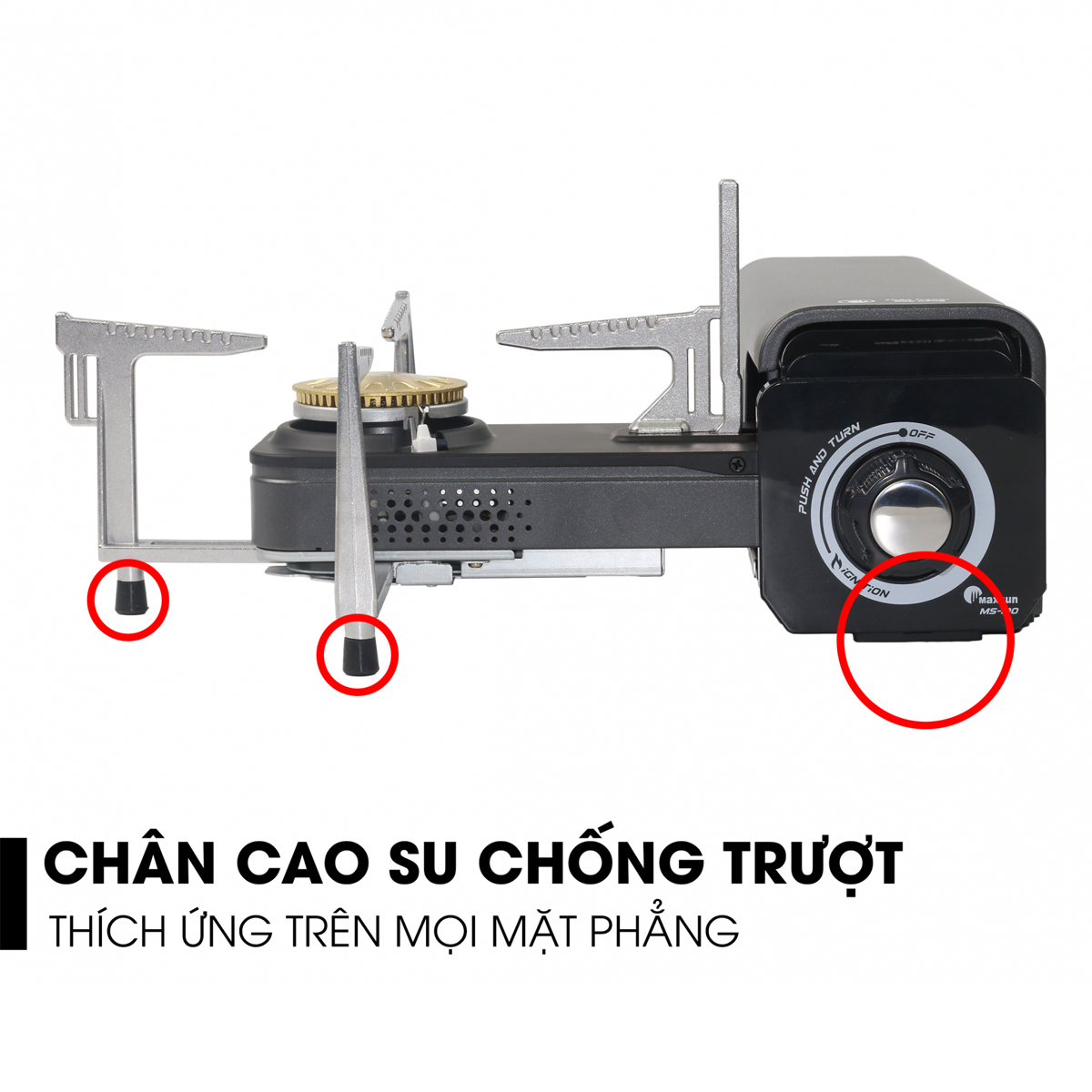 Bếp gas dã ngoại gấp gọn Maxsun MS-100