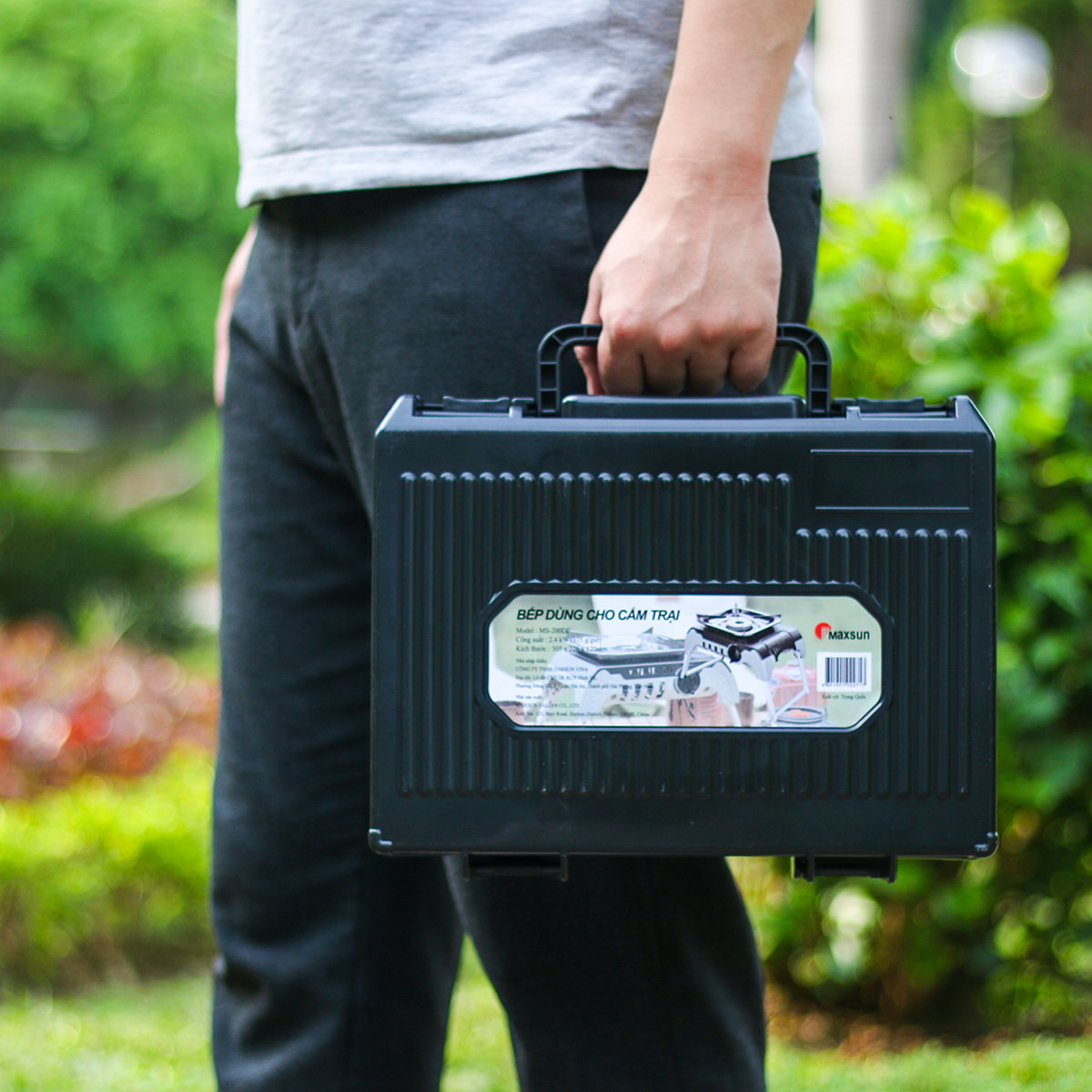 Maxsun MS-200DF Bếp Gas Cắm Trại Gấp Gọn