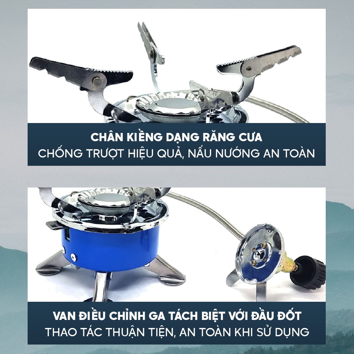 Maxsun MSCS-100R Bếp Ga Cắm Trại Mini