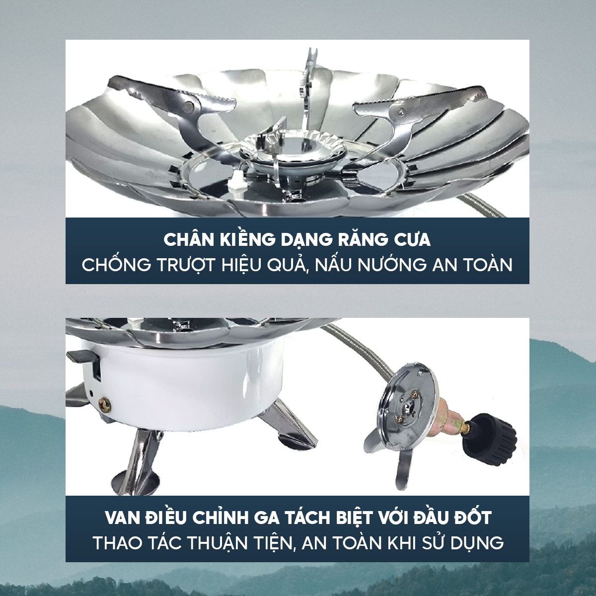 Maxsun MSCS-215R Bếp Ga Cắm Trại Mini