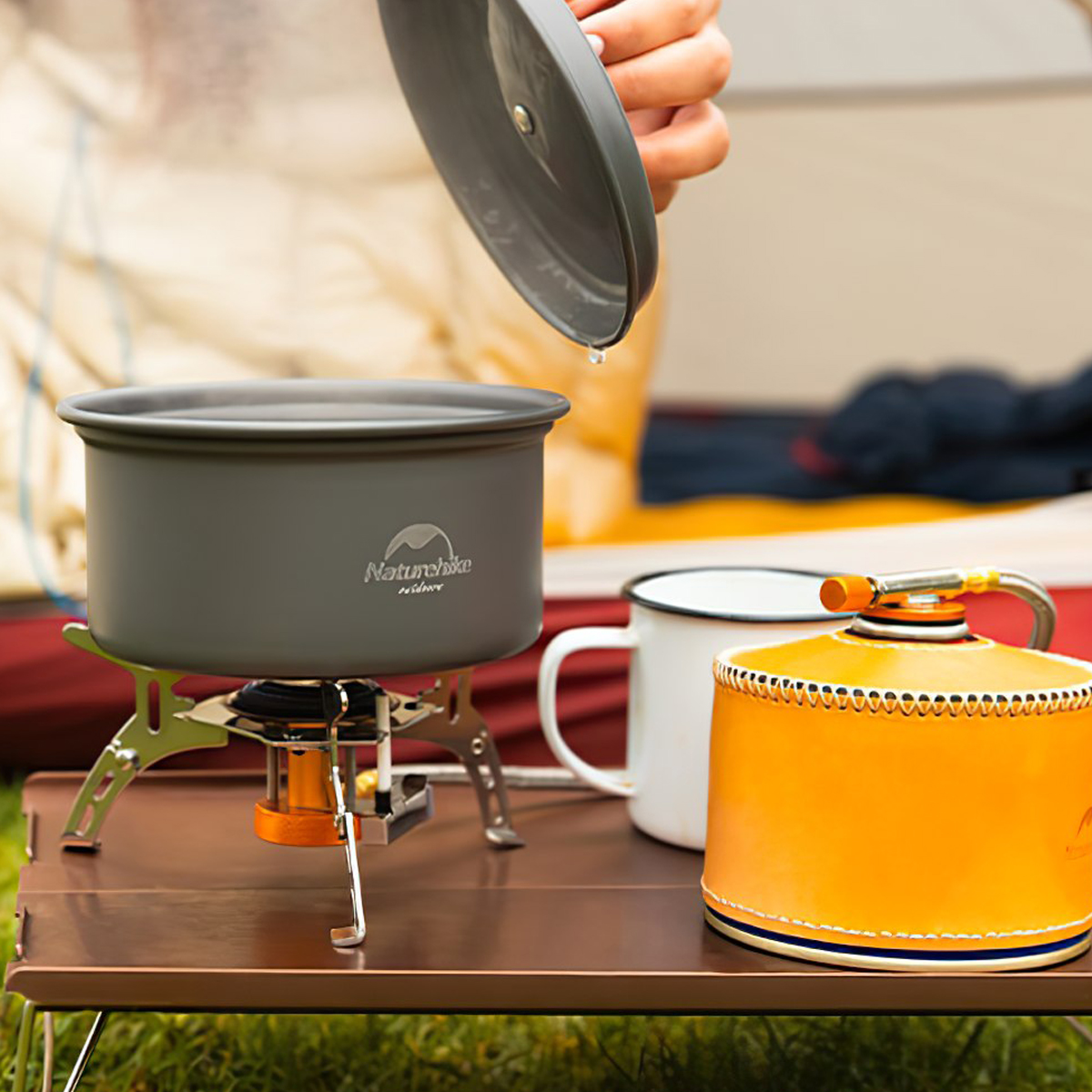 Naturehike Bếp Ga Dã Ngoại Xếp Gọn Folding Camping Stove