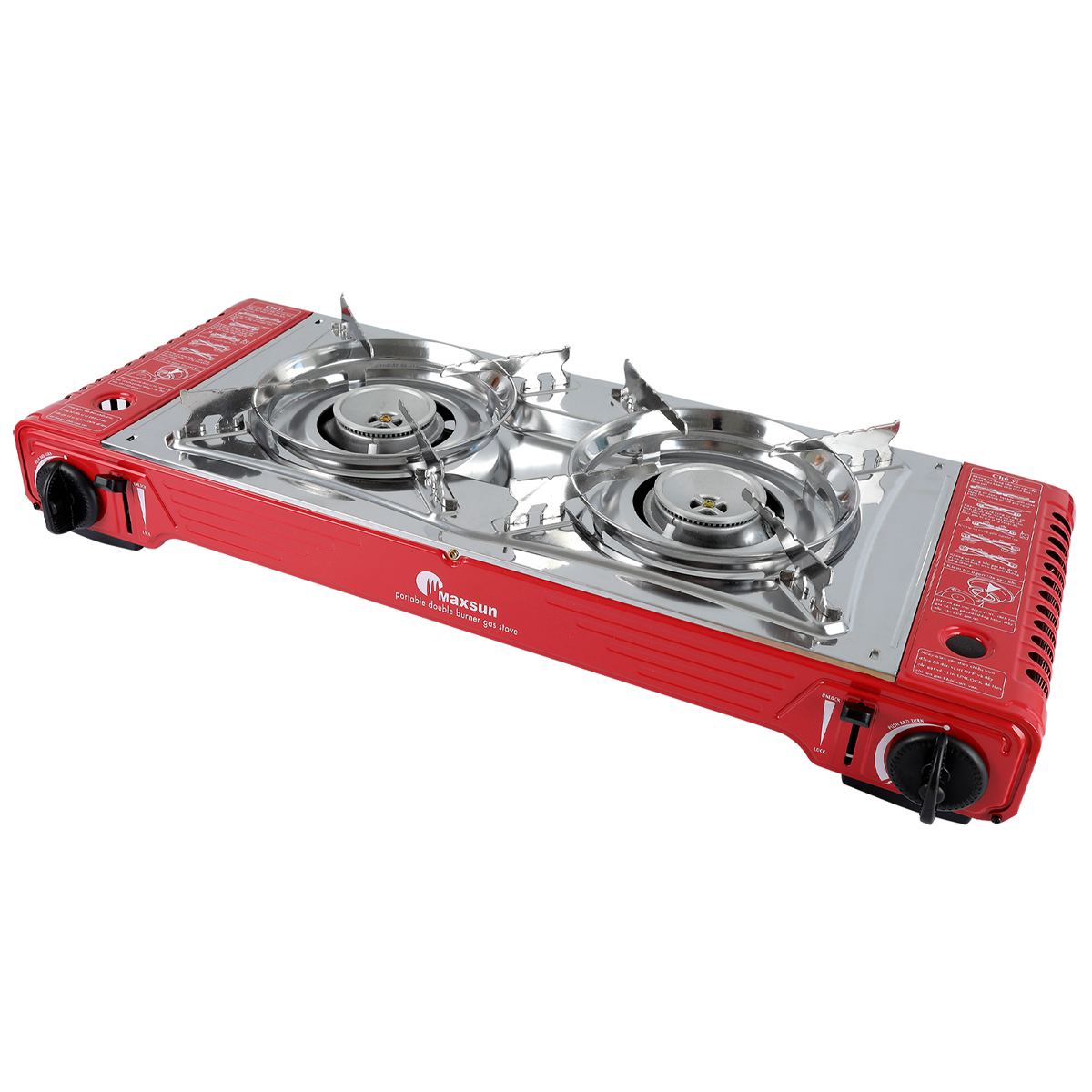 Maxsun MSD-5800S Bếp Gas Cắm Trại Đôi Kèm Chảo