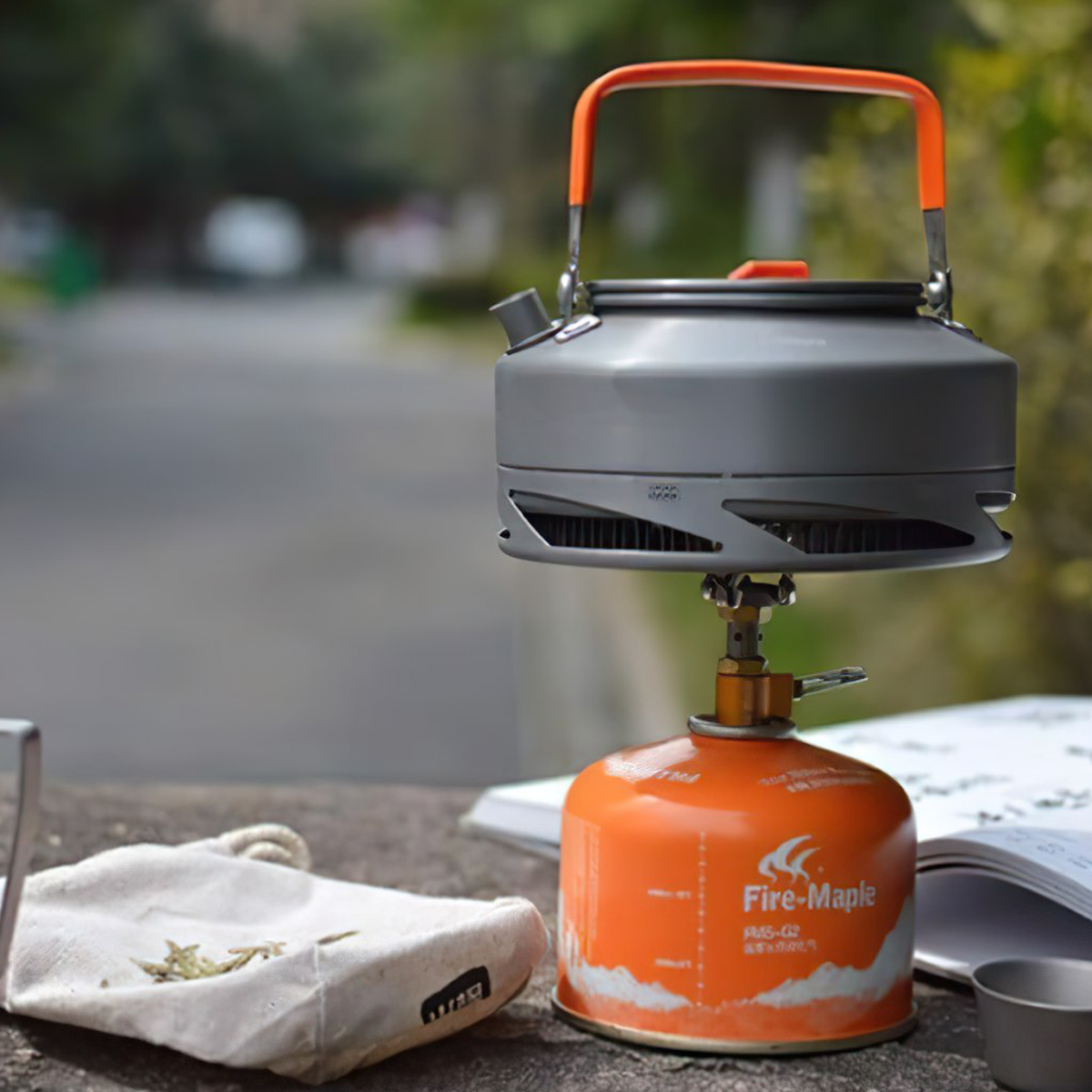 Bếp Ga Gấp Gọn Cắm Trại Titanium Siêu Nhẹ Fire Maple FMS-300T