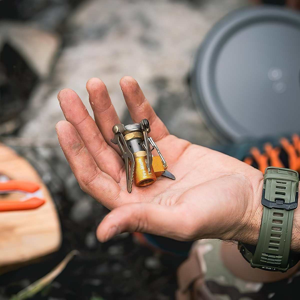 Bếp Ga Gấp Gọn Cắm Trại Titanium Siêu Nhẹ Fire Maple FMS-300T