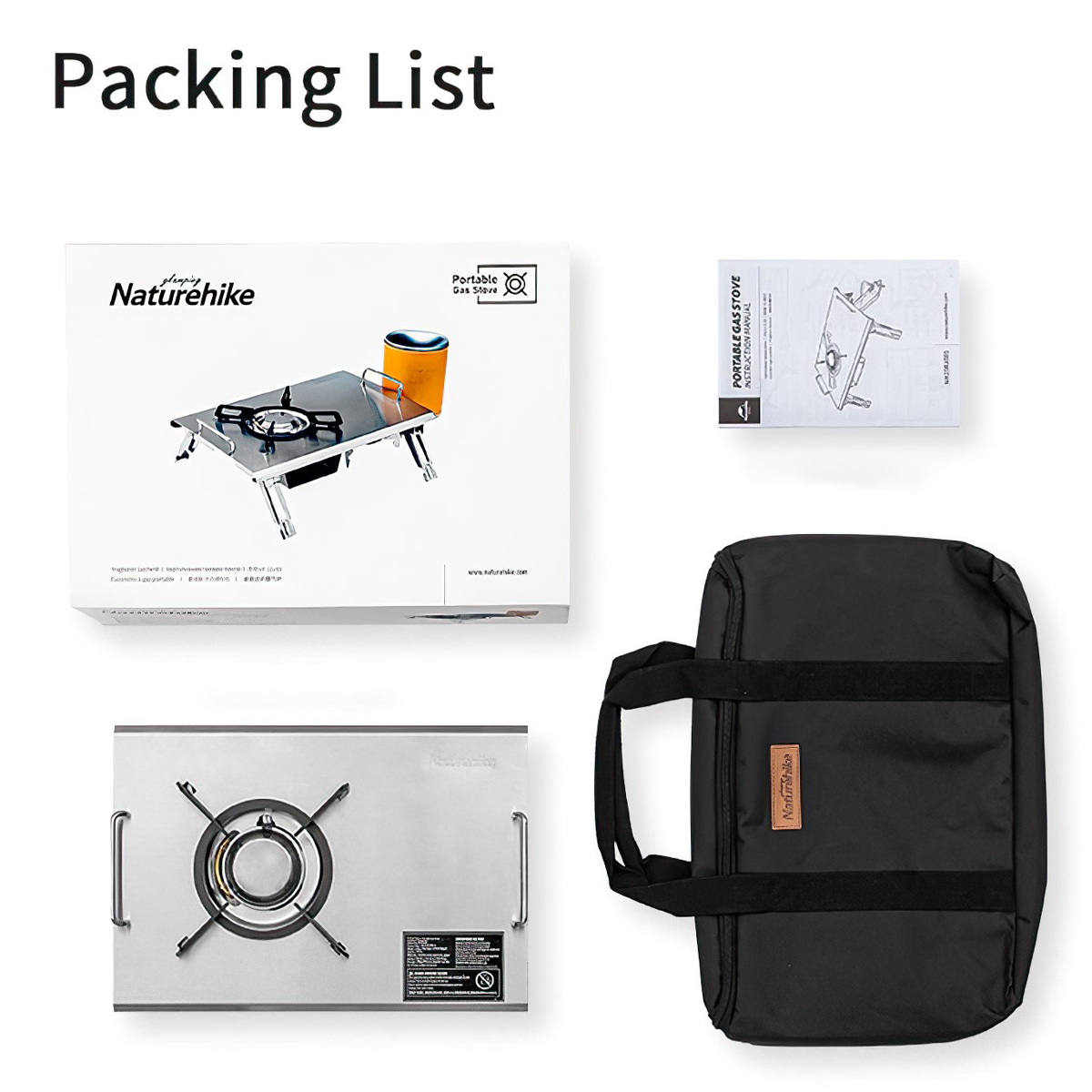 Bếp Ga Glamping Để Bàn Naturehike G01 Tabletop Folding Single Head Gas Furnace